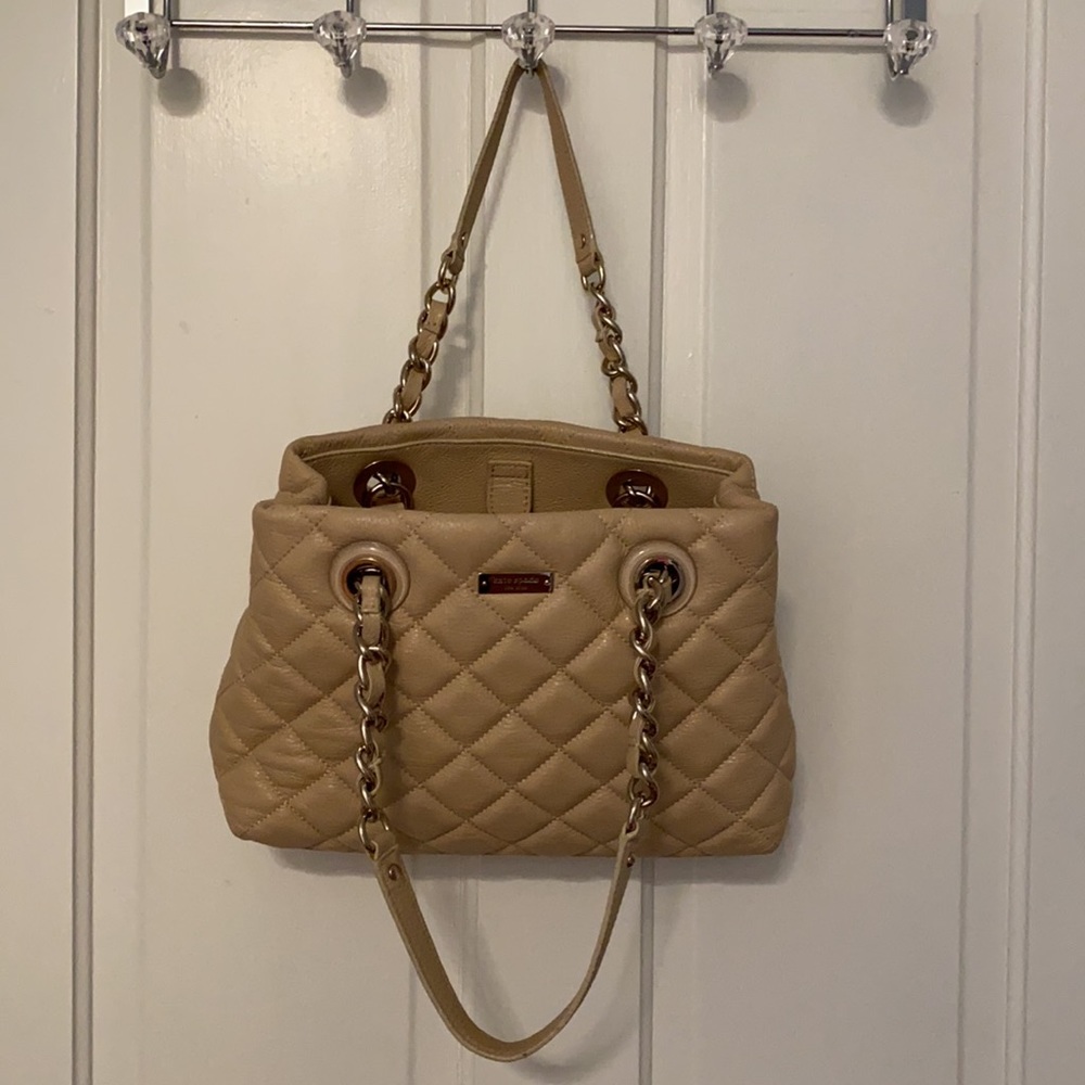 Kate Spade ♠️ New York SMALL Cream Gold Coast Goldcoast Maryanne Handbag - EUC - Picture 9 of 15